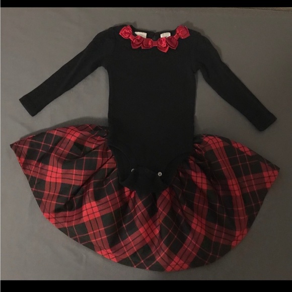 2-piece Black & Red Onesy & Skirt - Picture 1 of 3